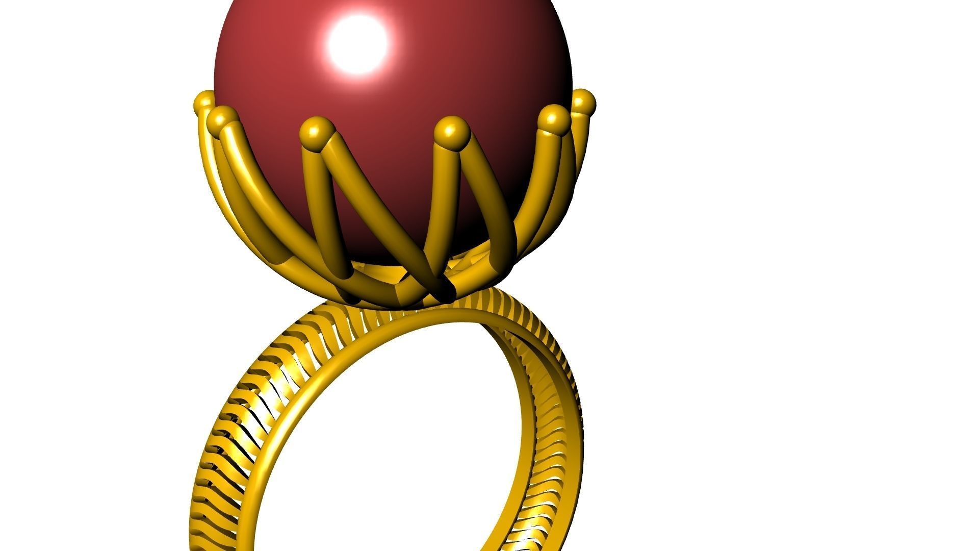 globe ring stl verified 3D print model_23