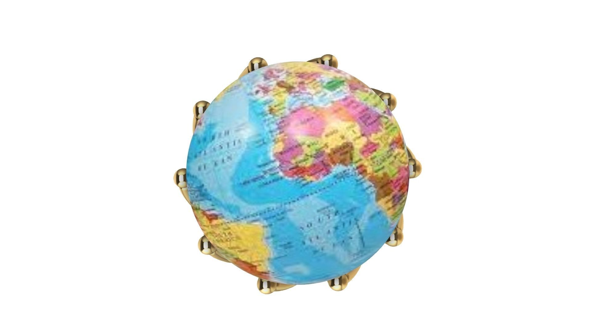 globe ring stl verified 3D print model_13