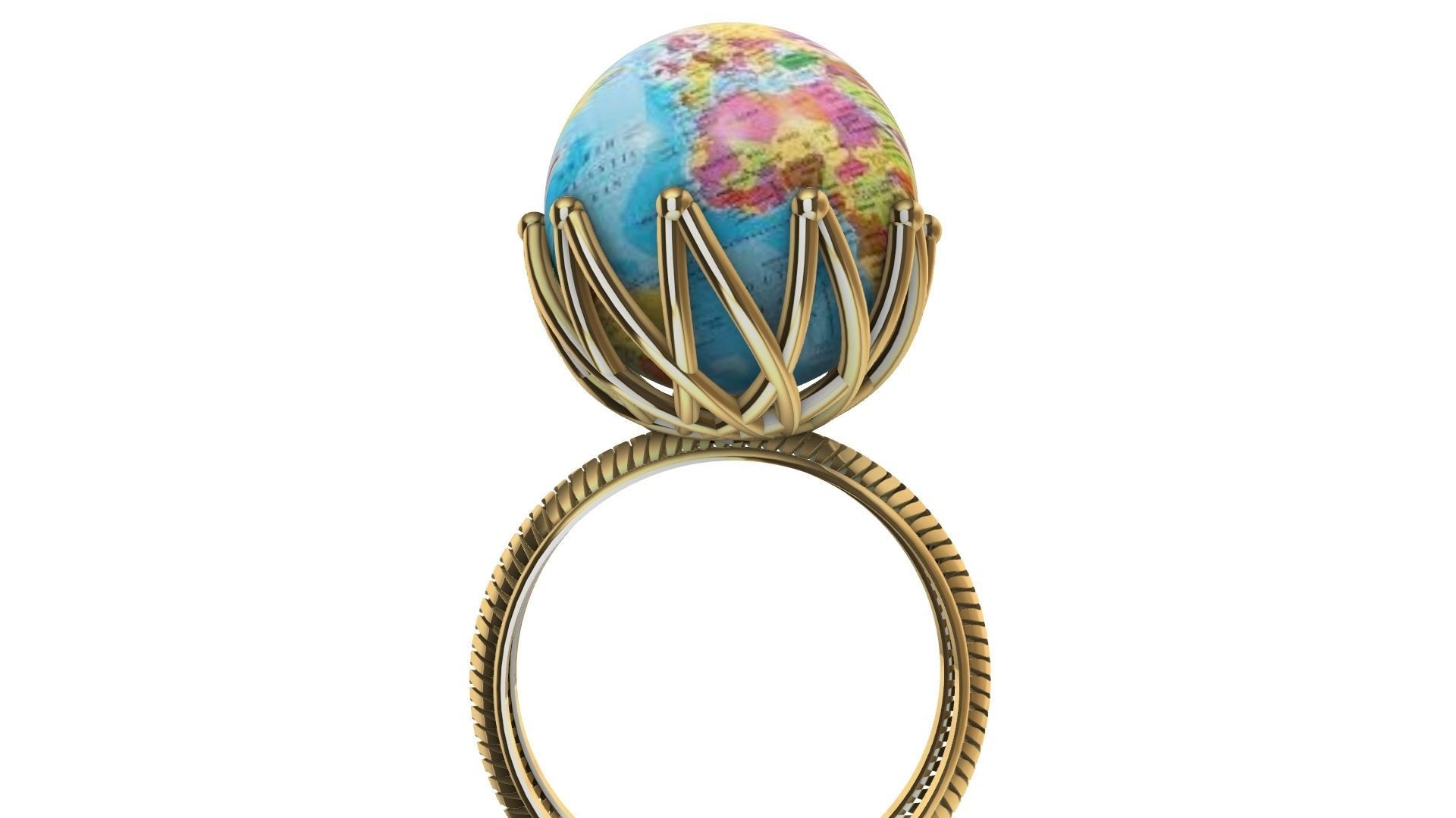 globe ring stl verified 3D print model_16