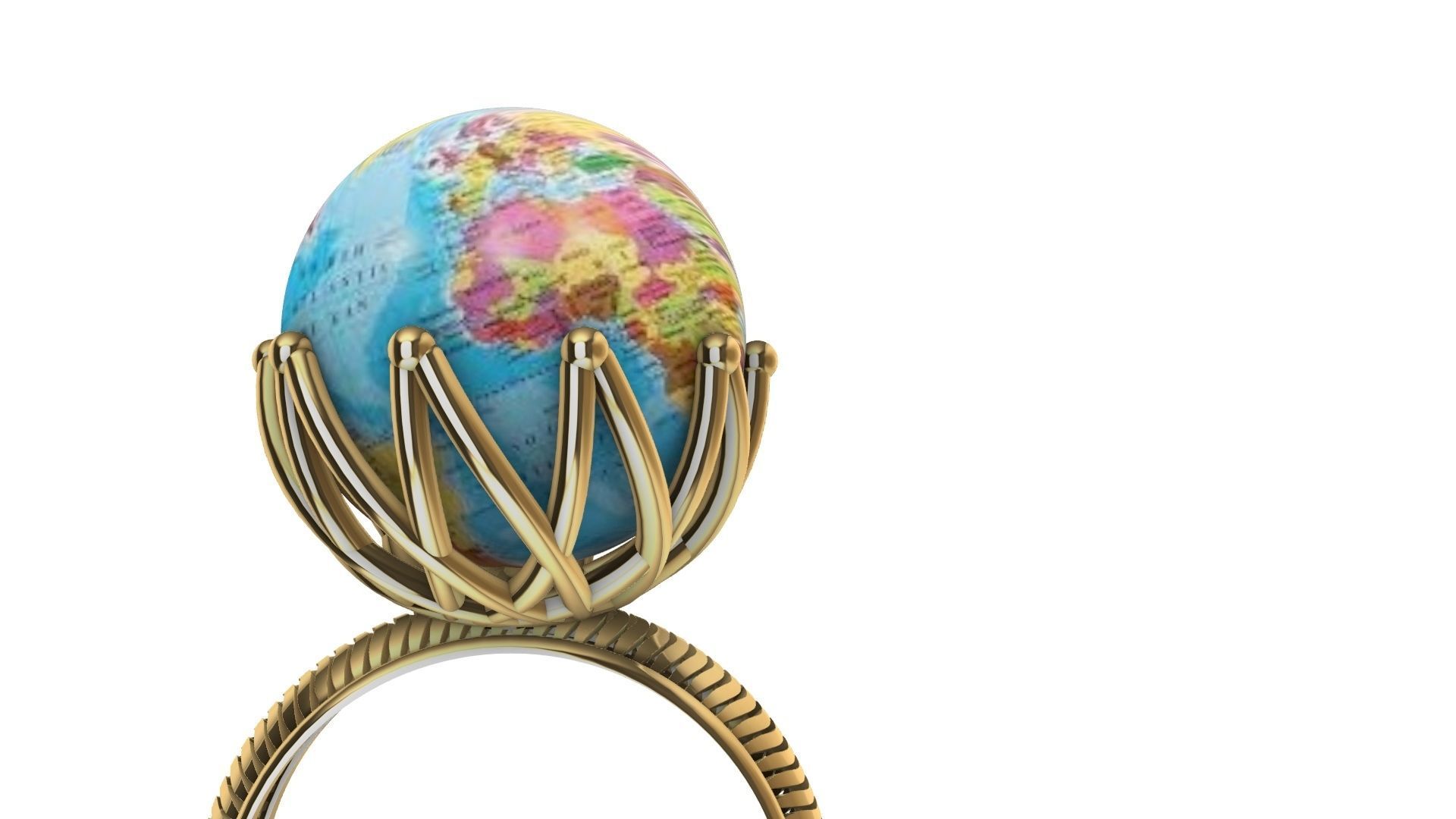 globe ring stl verified 3D print model_17