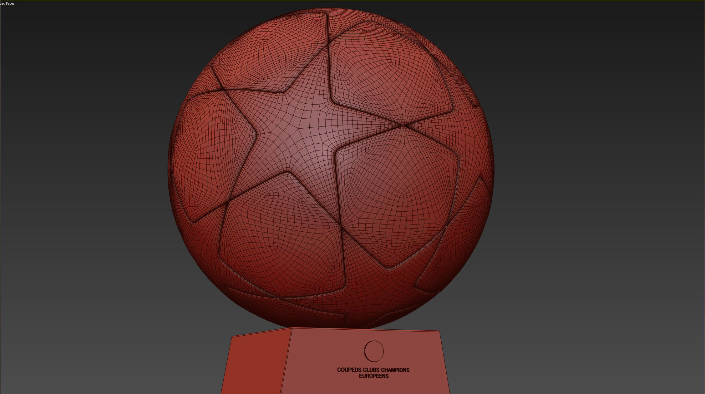 Champions League Ball  3D model_4