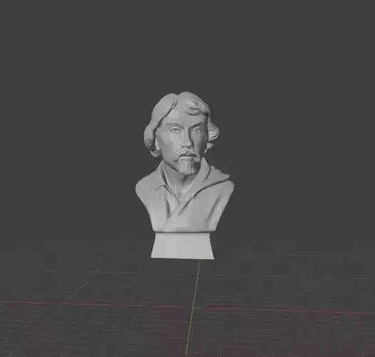 Caravaggio bust 3D print model
