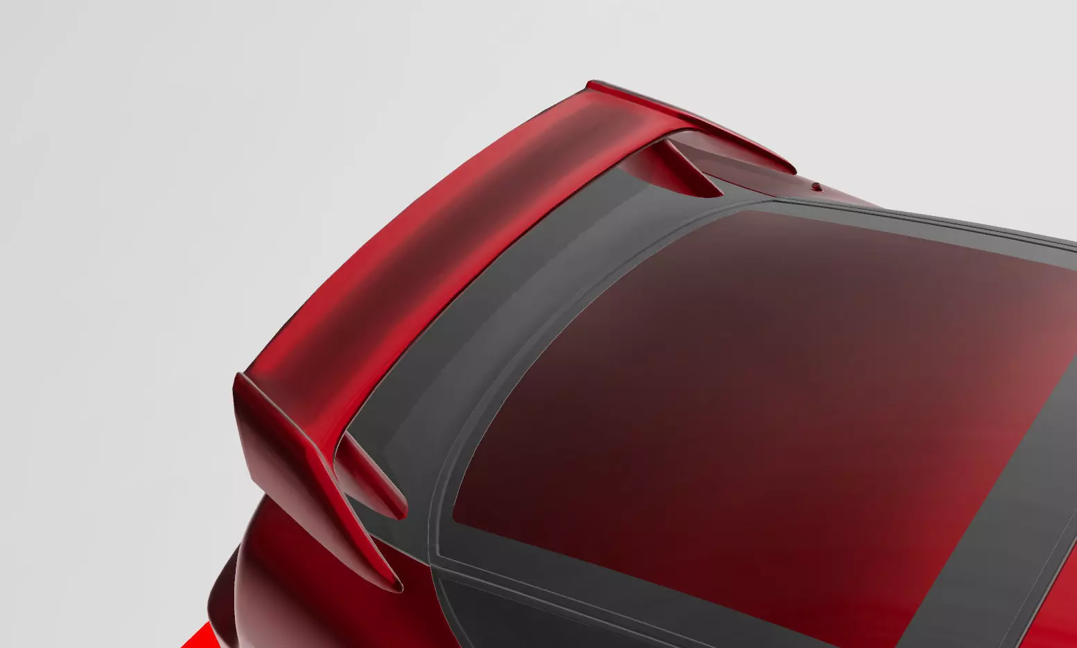 180SX Type X wing for RC 3D print model_0