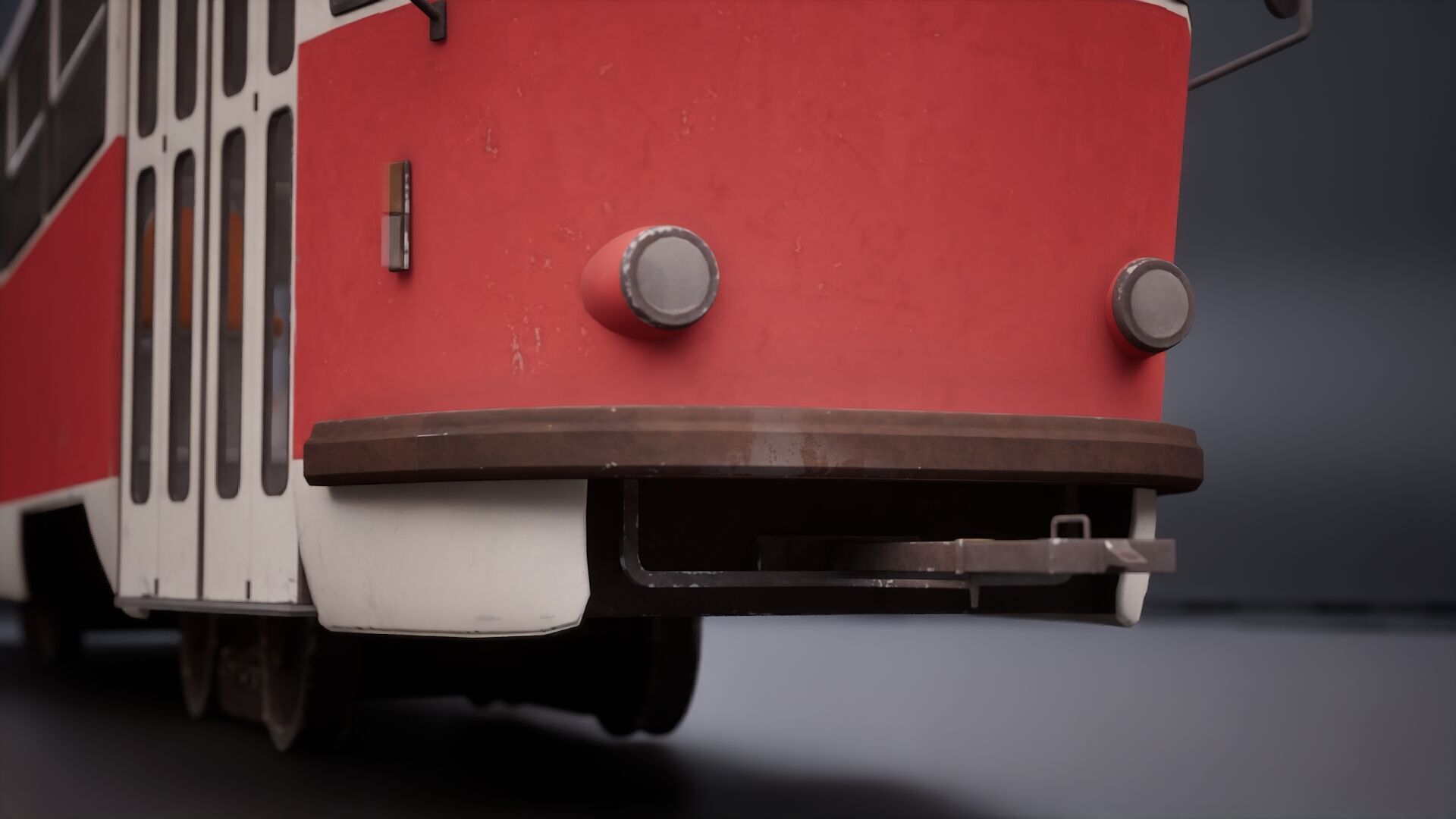 Prague tram 3D model_9