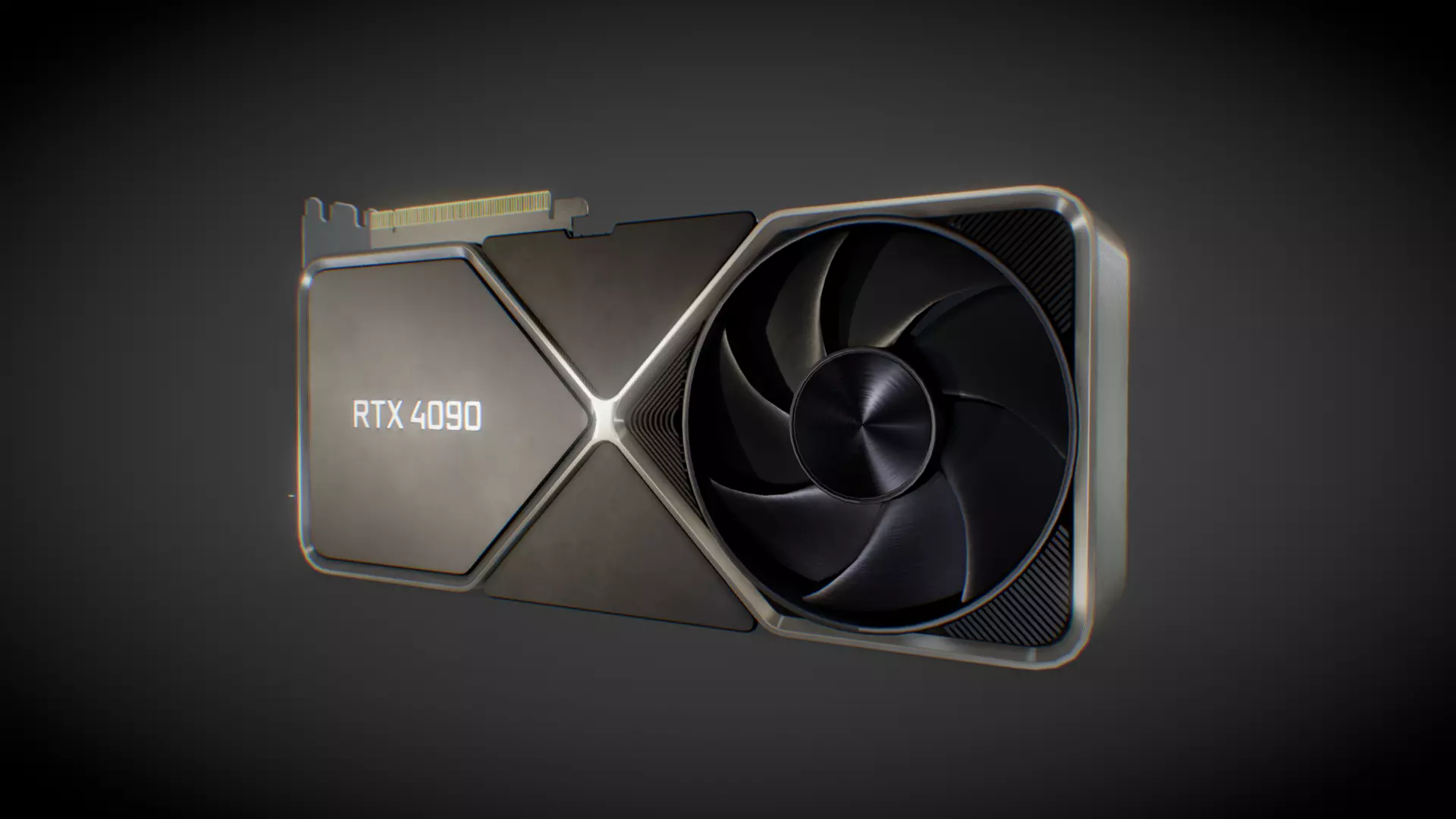 NVIDIA GeForce RTX 4090 GPU Low-poly 3D model_0