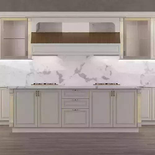 Kitchen 5 with cabinets and marble counter tops