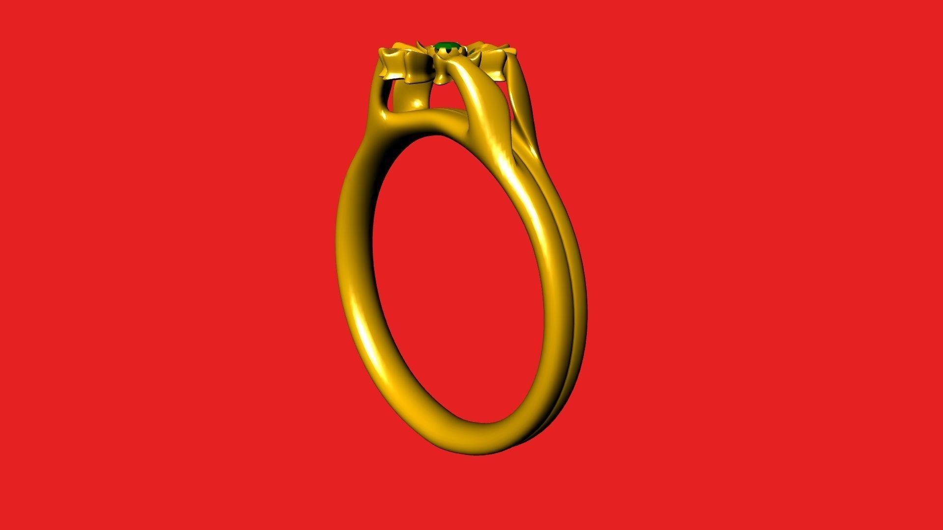 flower diamond ring stl verified 3D print model_21