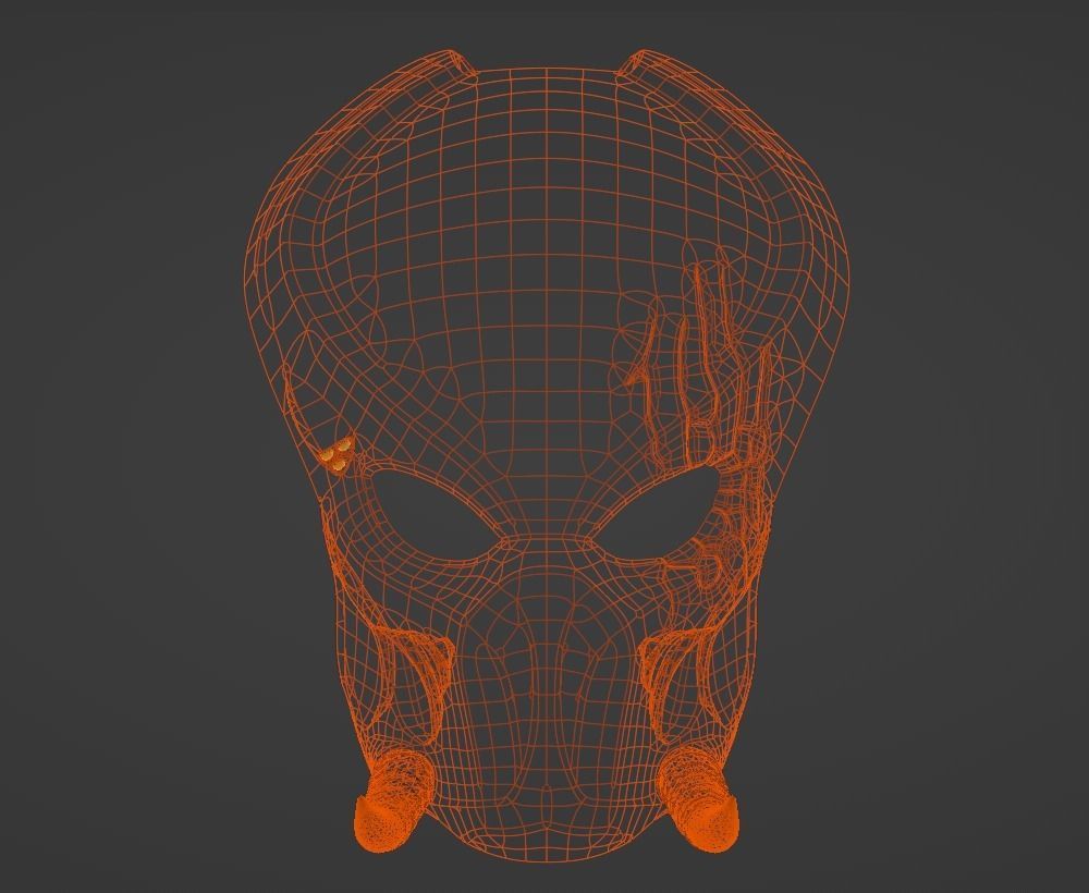 Predator Tracker  mask Shaman 3D print model_17