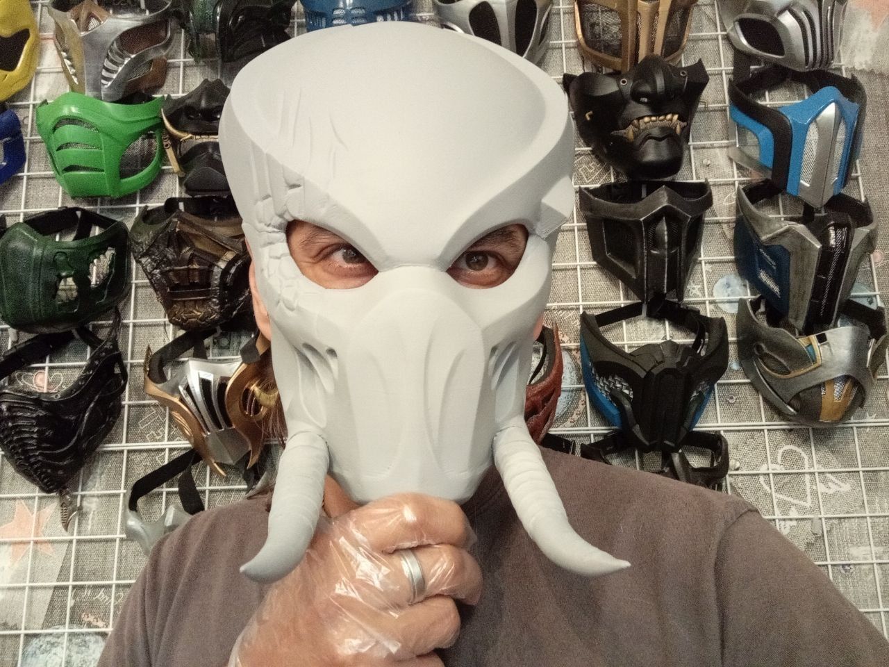 Predator Tracker  mask Shaman 3D print model_5