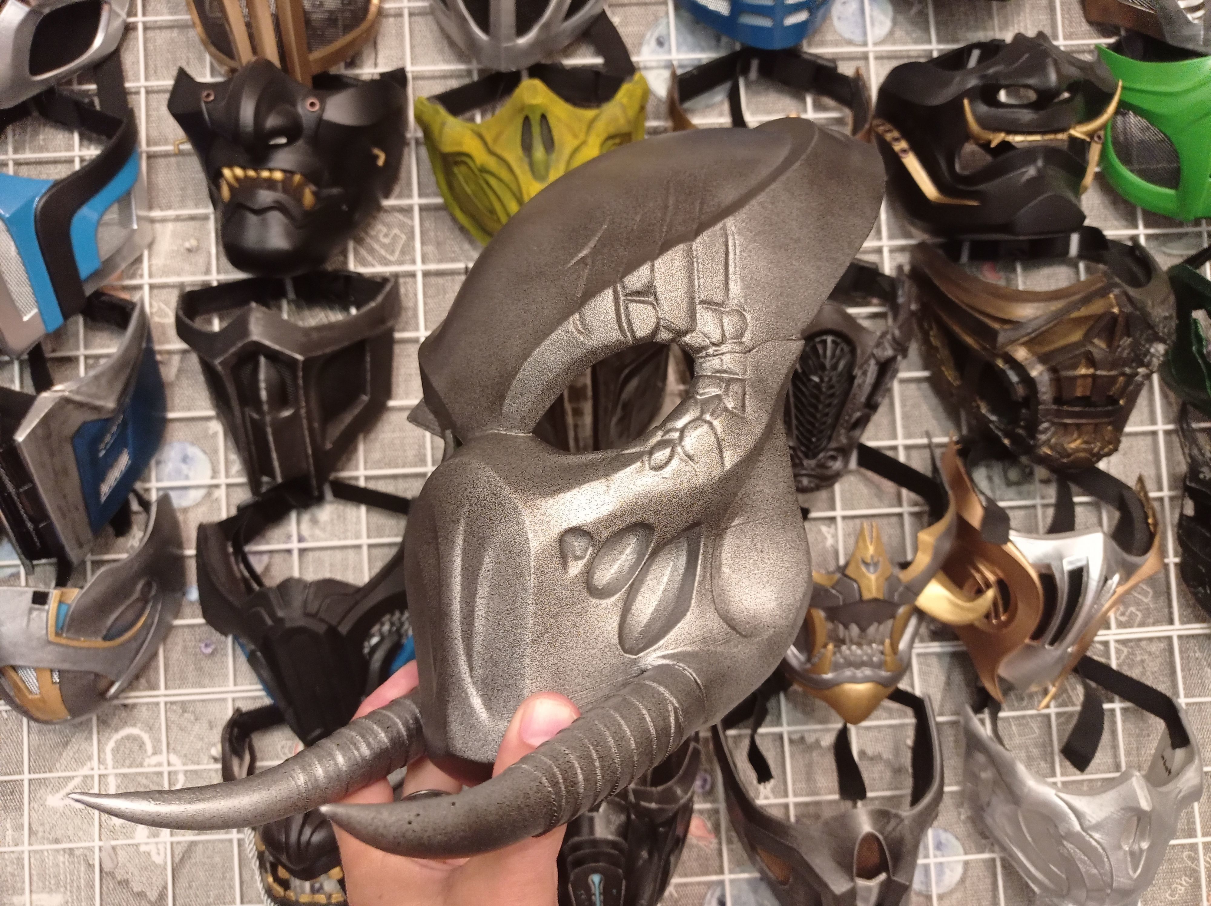 Predator Tracker  mask Shaman 3D print model_13