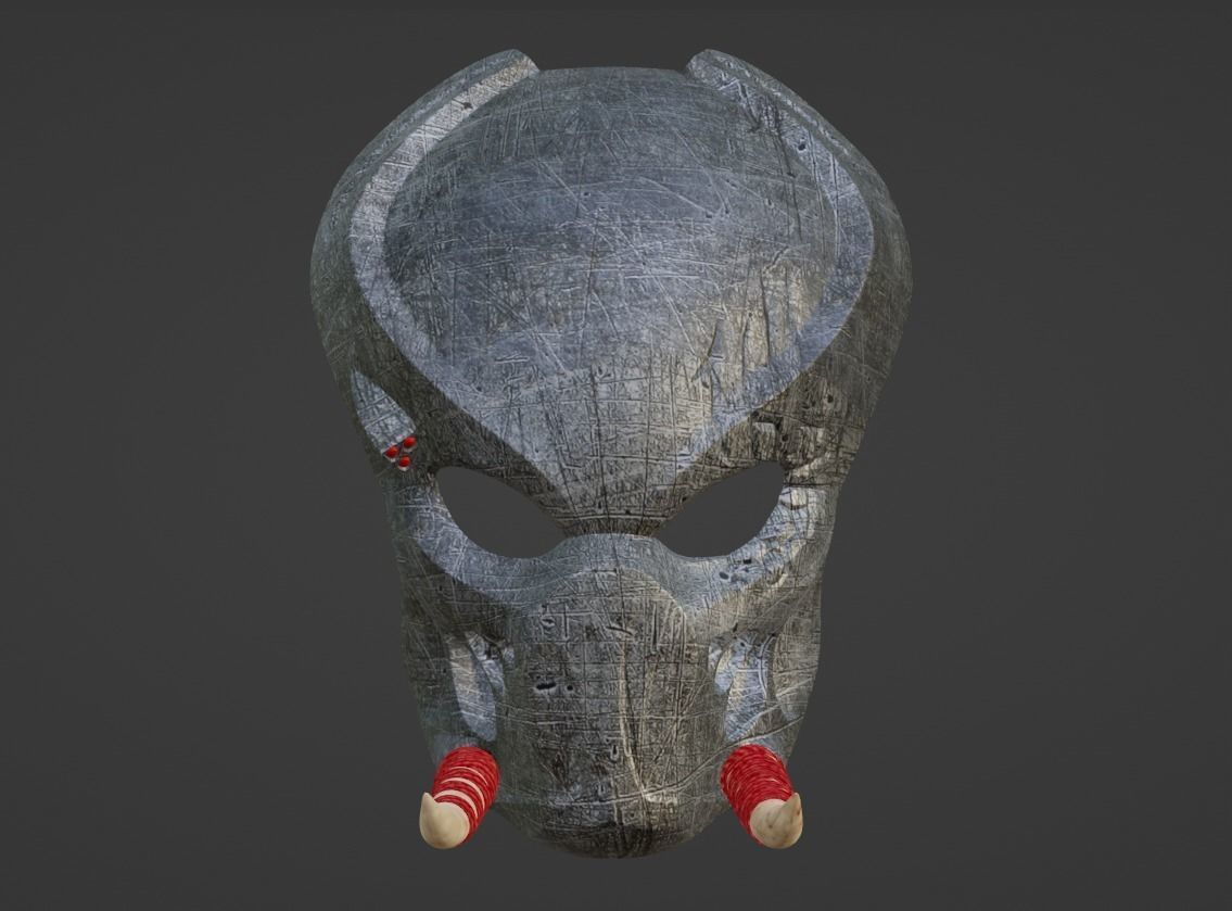 Predator Tracker  mask Shaman 3D print model_15