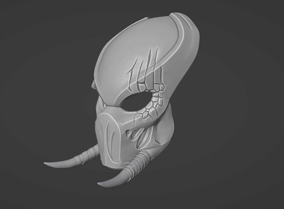 Predator Tracker  mask Shaman 3D print model_21