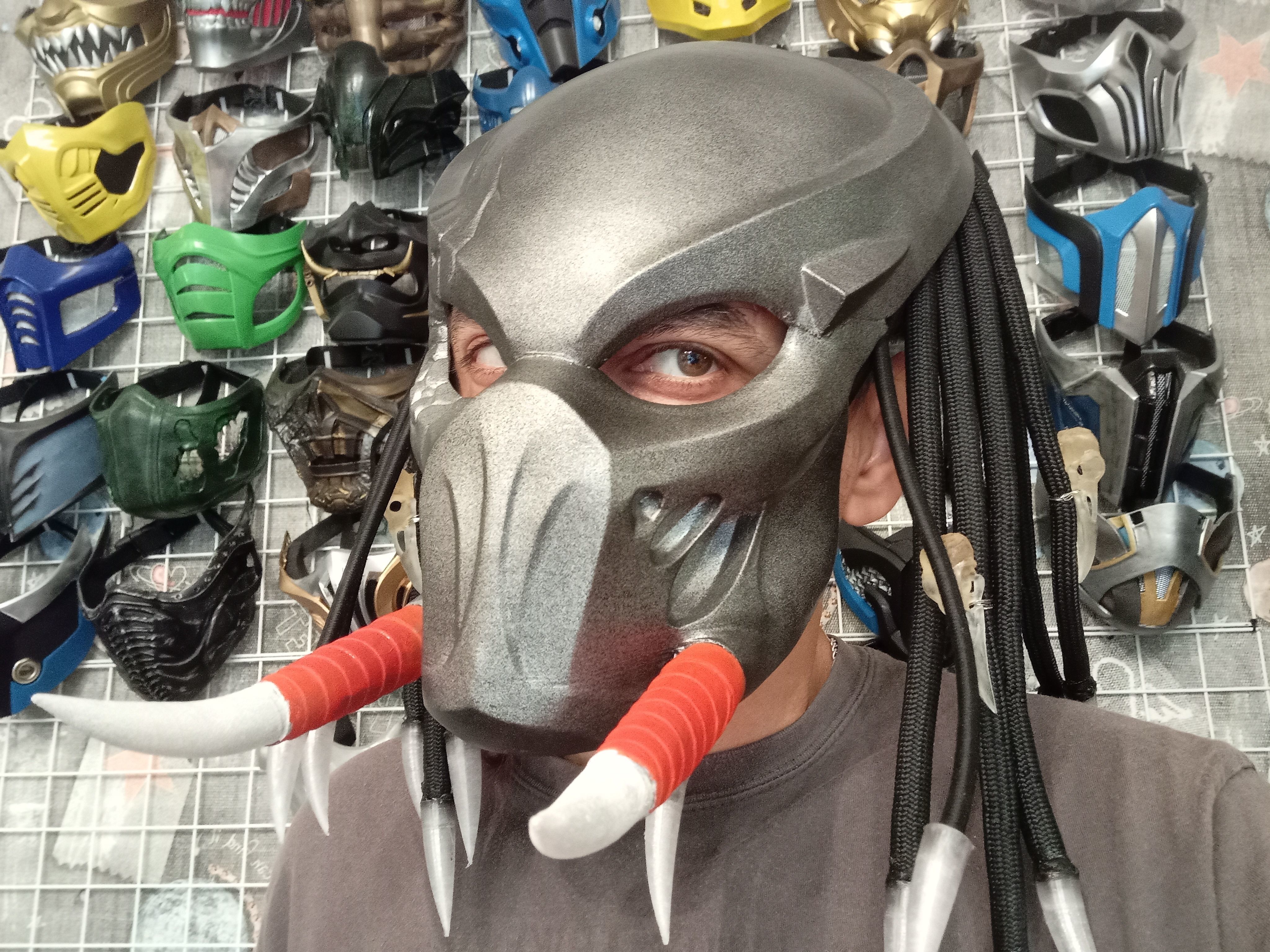 Predator Tracker  mask Shaman 3D print model_3