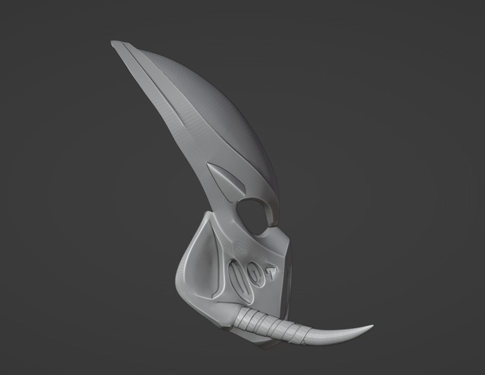 Predator Tracker  mask Shaman 3D print model_23