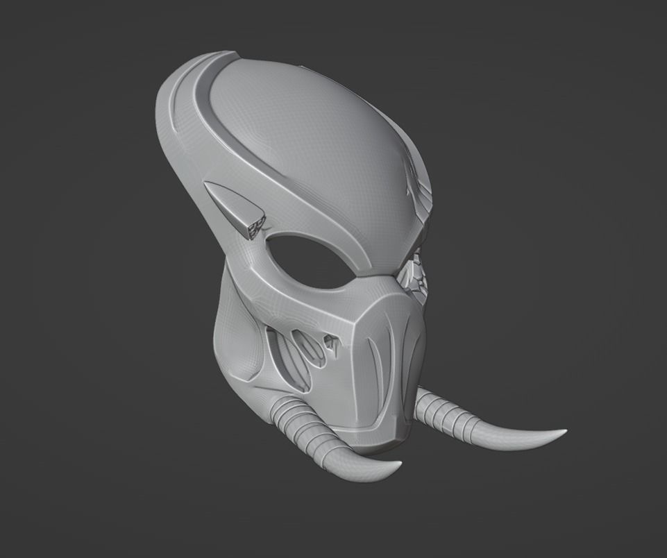 Predator Tracker  mask Shaman 3D print model_24