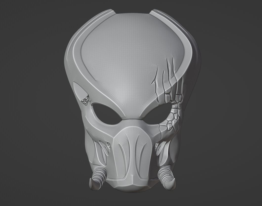 Predator Tracker  mask Shaman 3D print model_16