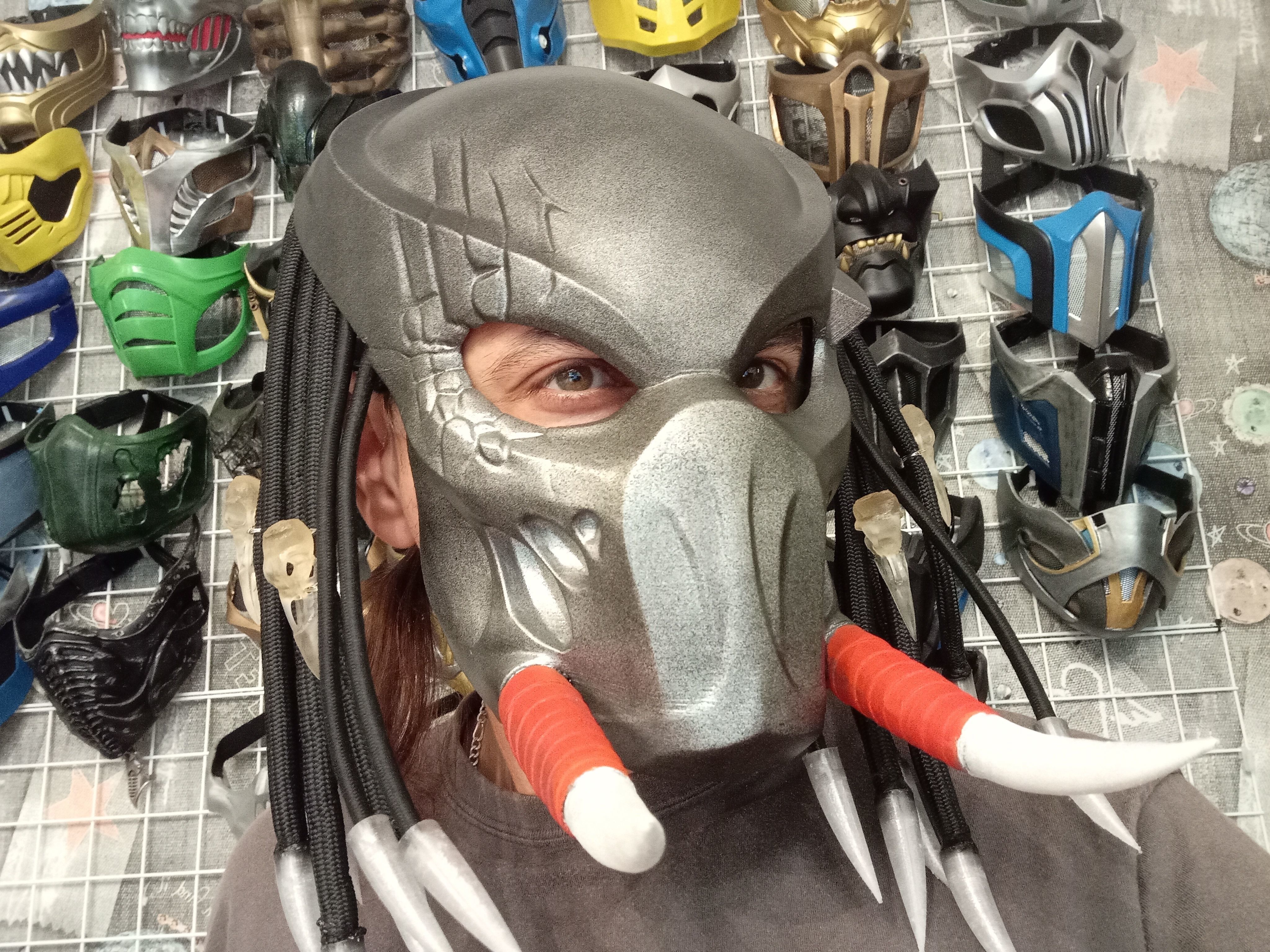 Predator Tracker  mask Shaman 3D print model_1