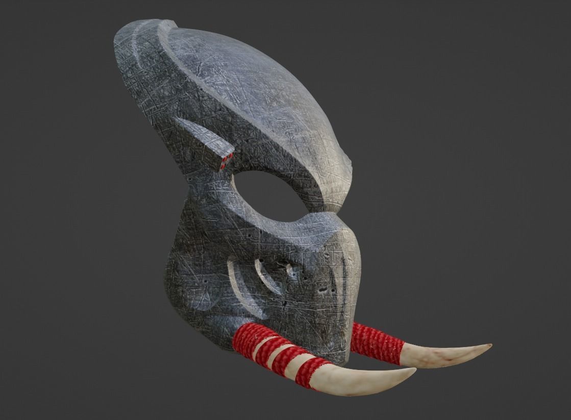 Predator Tracker  mask Shaman 3D print model_20
