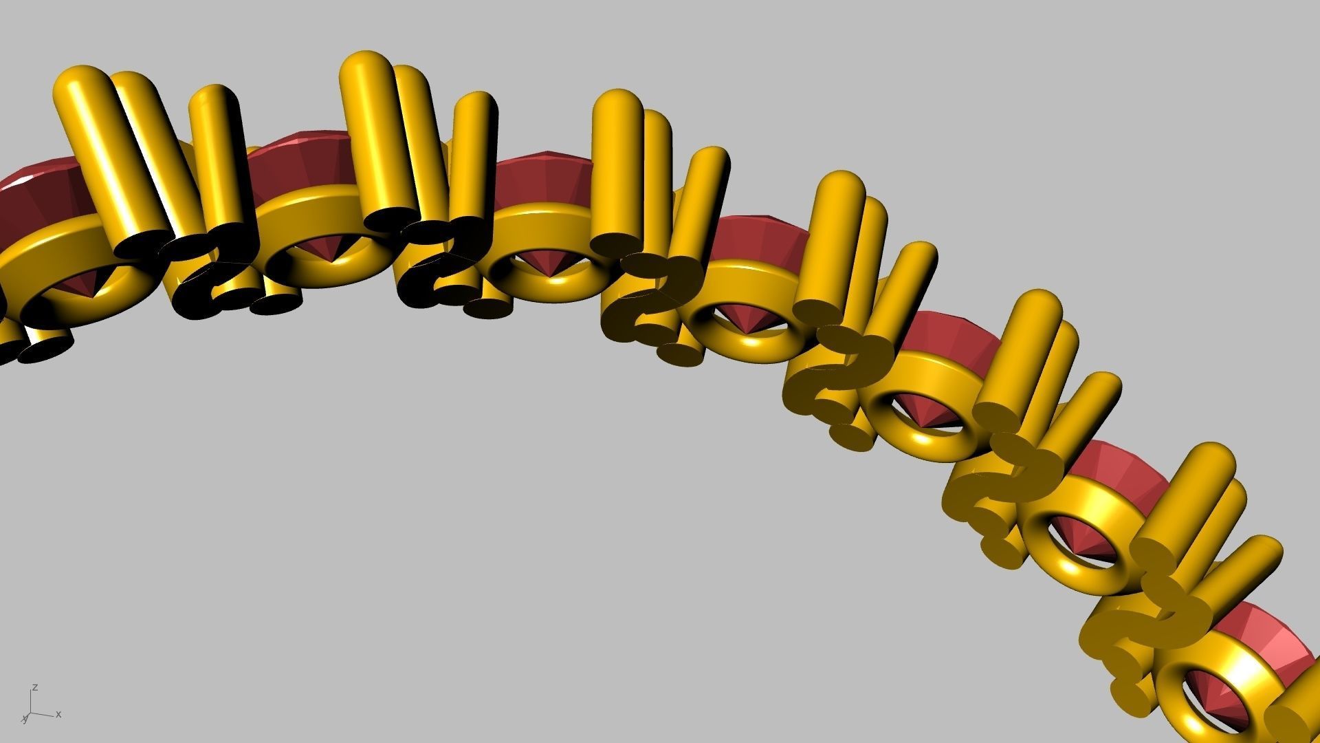 eternity ring criss cross prongs stl verified 3D print model_20