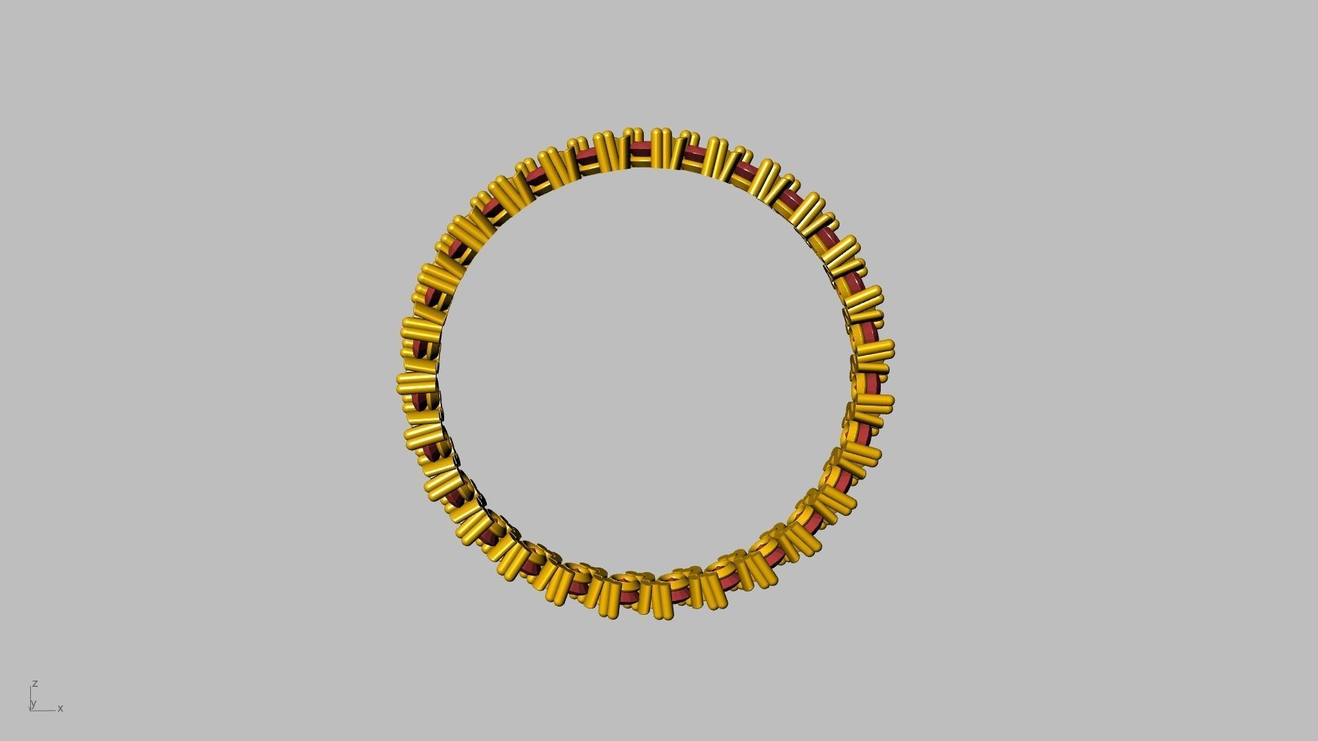 eternity ring criss cross prongs stl verified 3D print model_21