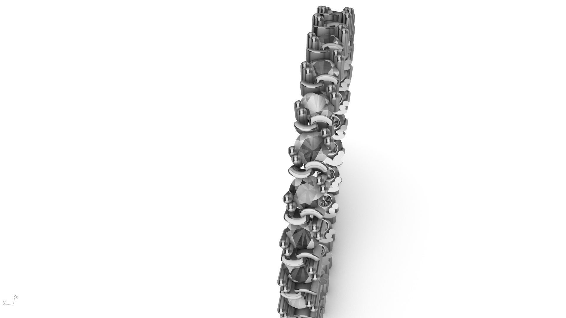 eternity ring criss cross prongs stl verified 3D print model_14