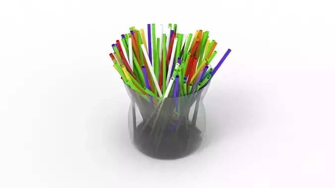 DRINK STRAW Free 3D model