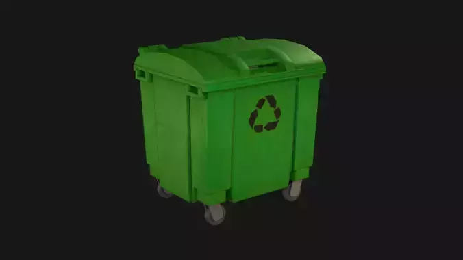 Plastic container for garbage