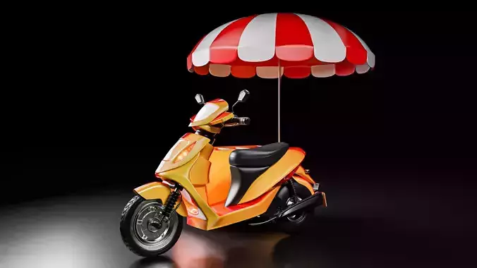 Food Cart Scooter Streetcar