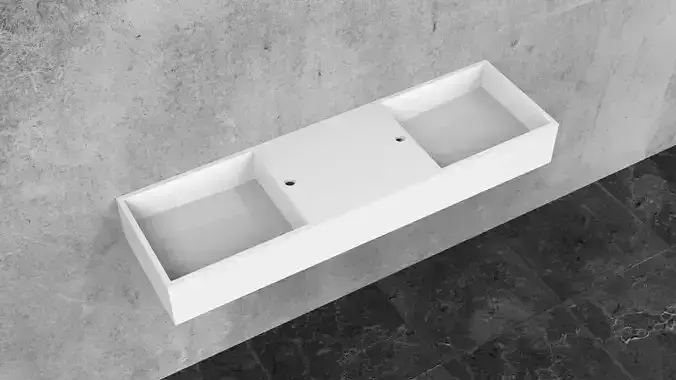 Modern Basin 1200 x 350 x 150 3D model