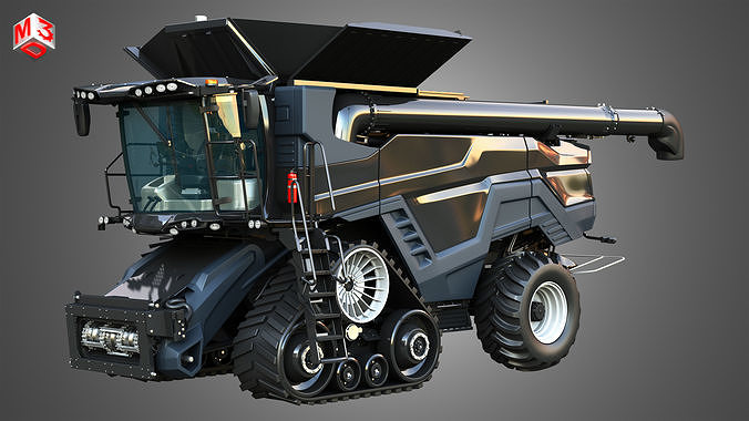 IDEAL - Combine Harvester - Rubber Track System 3D model