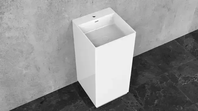 Modern Freestanding Basin 420 x 450 x 900 3D model