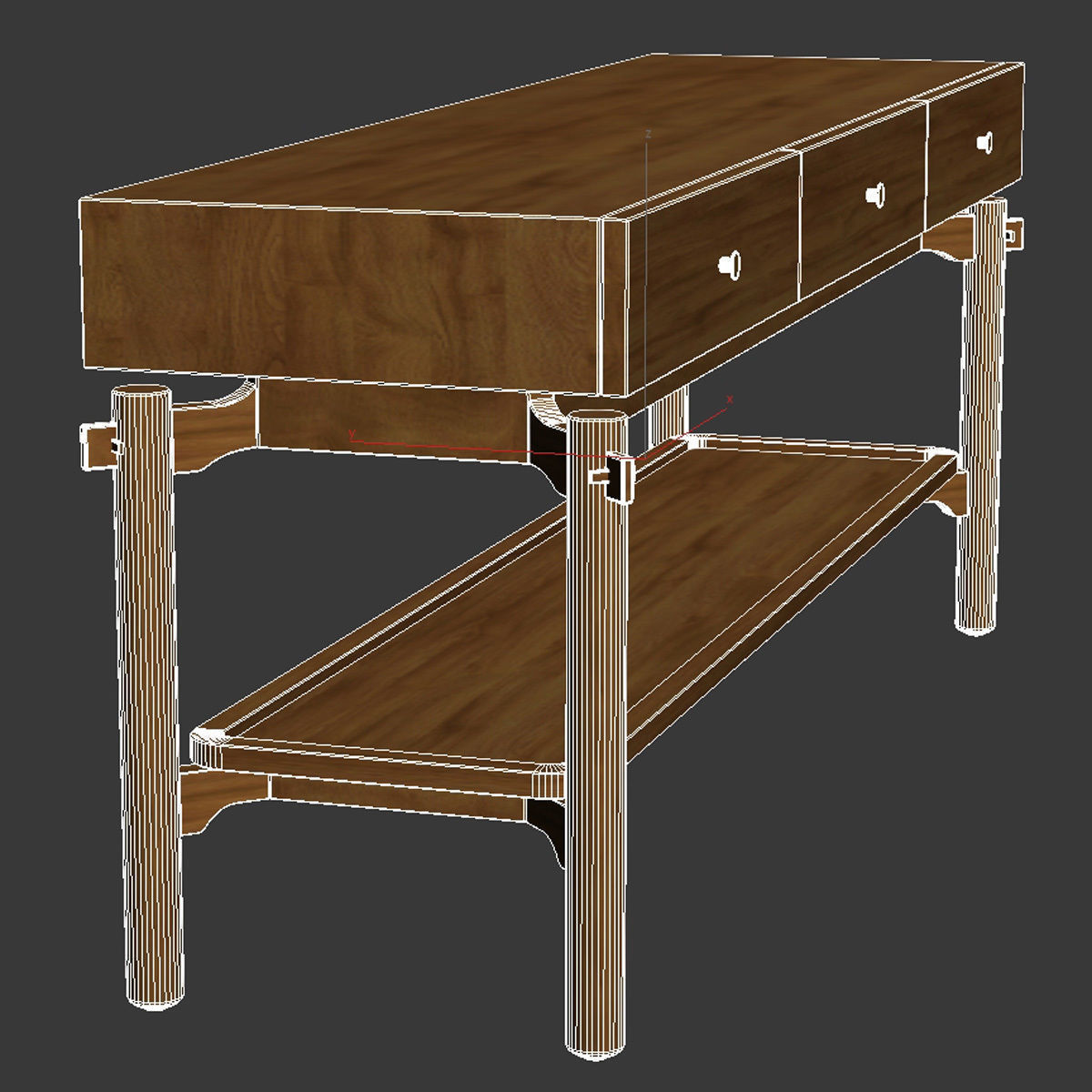 Rs collection Bora console 3D model_5