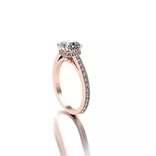 Solitaire engagement ring