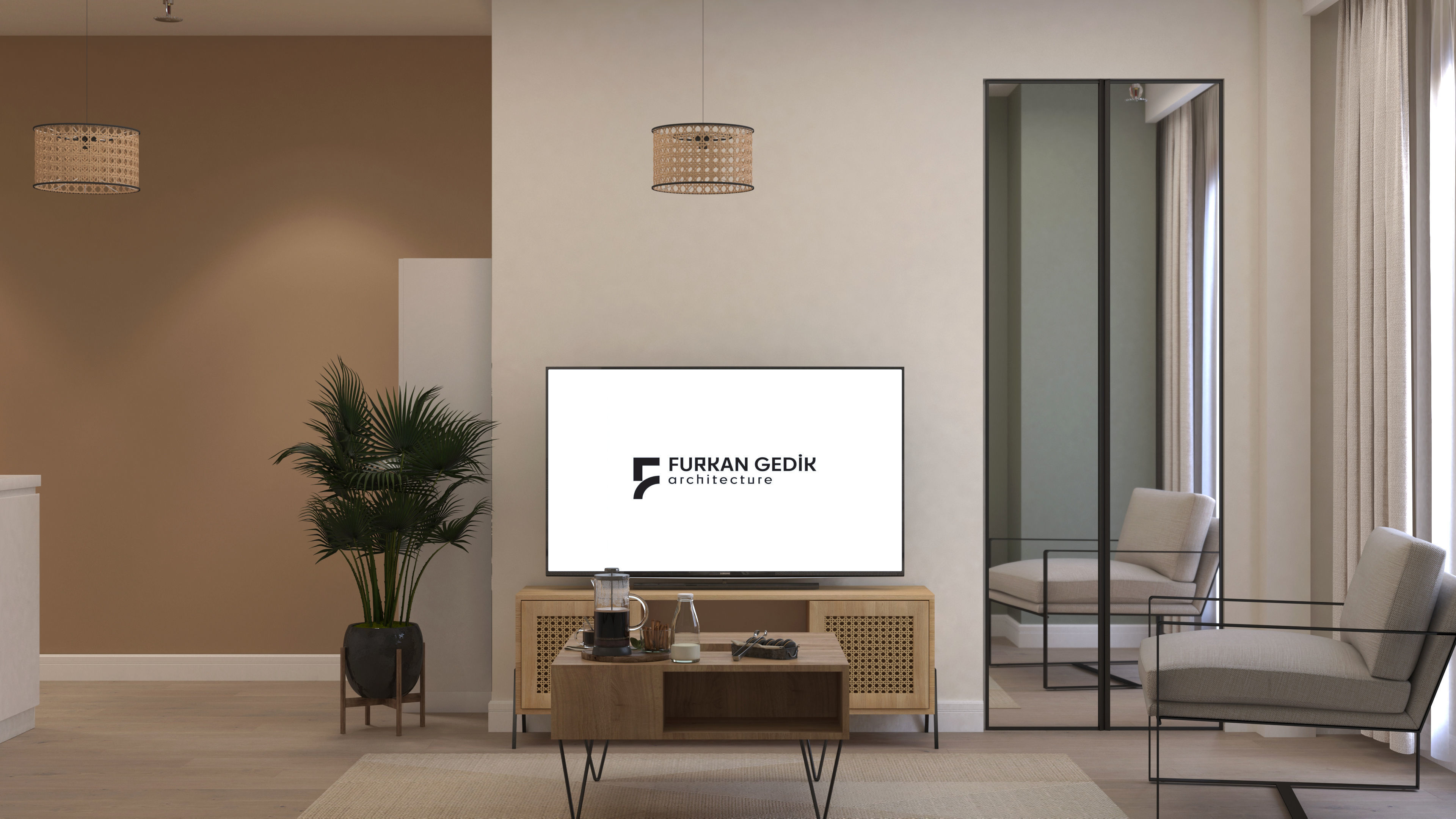 2 pcs 2plus1 Flats Apart Otel FGM 3D model_7