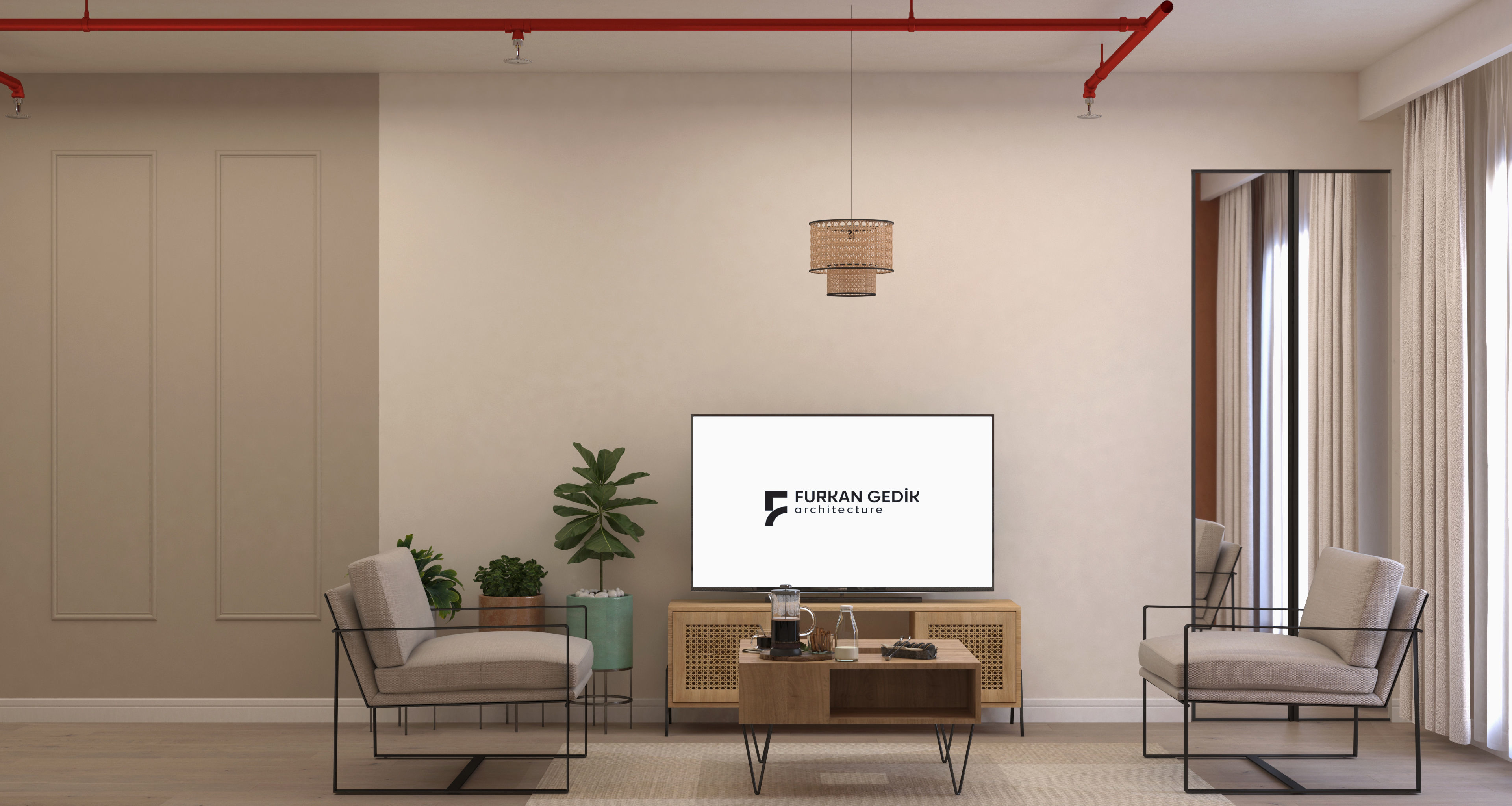 2 pcs 2plus1 Flats Apart Otel FGM 3D model_2