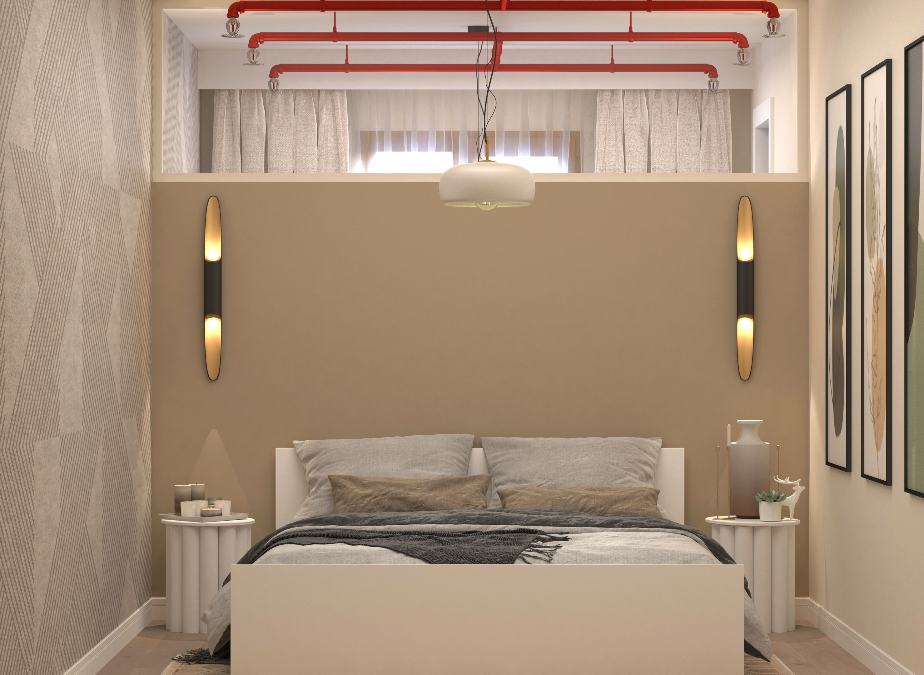 2 pcs 2plus1 Flats Apart Otel FGM 3D model_18