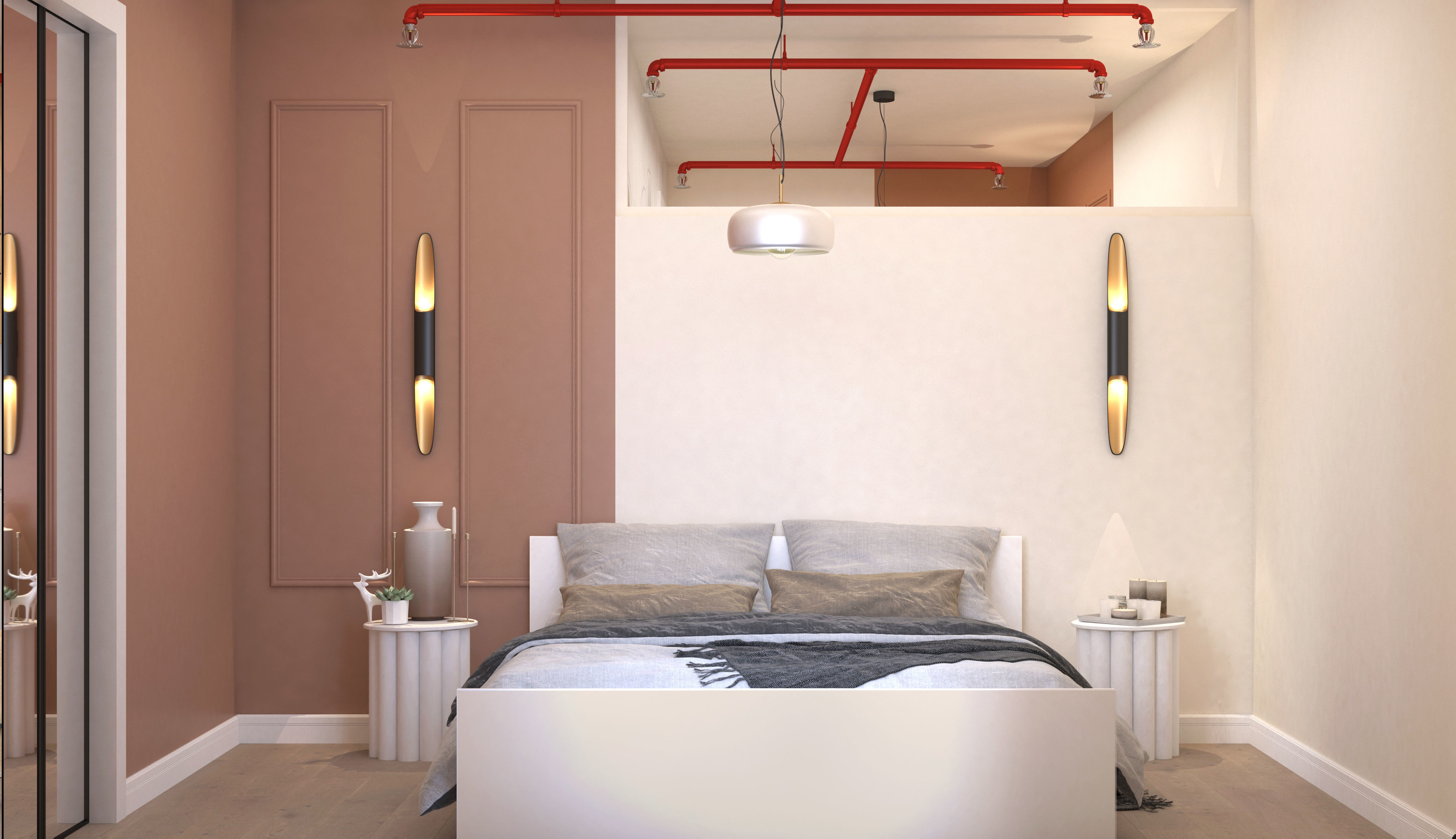 2 pcs 2plus1 Flats Apart Otel FGM 3D model_11