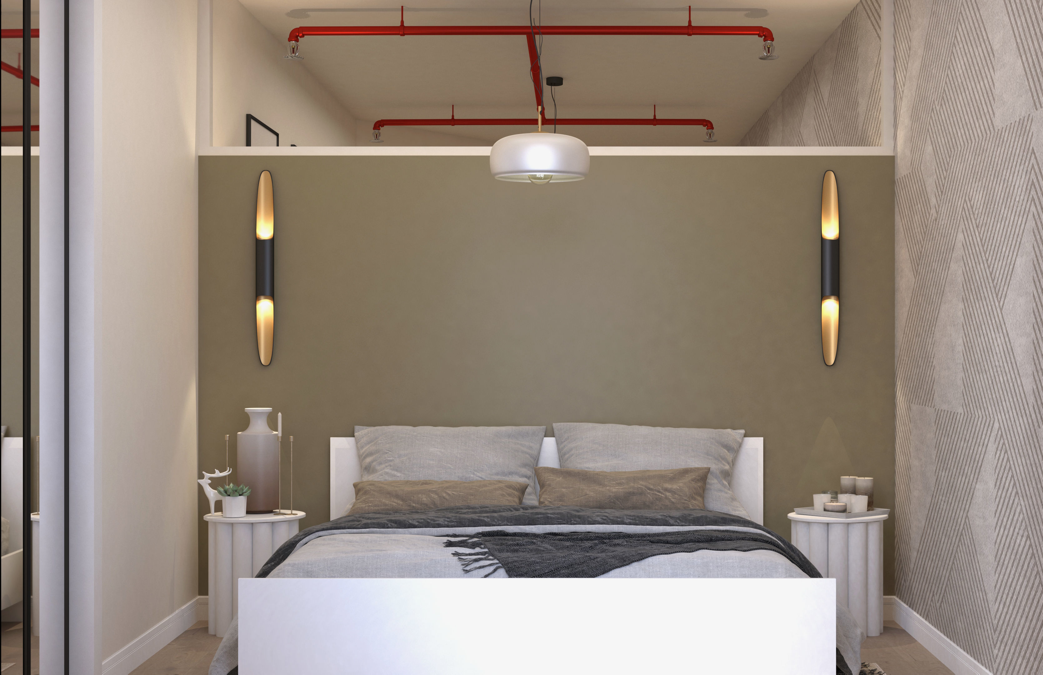 2 pcs 2plus1 Flats Apart Otel FGM 3D model_4