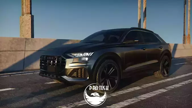 High Detailed Model of Audi Q8 2019 3D model