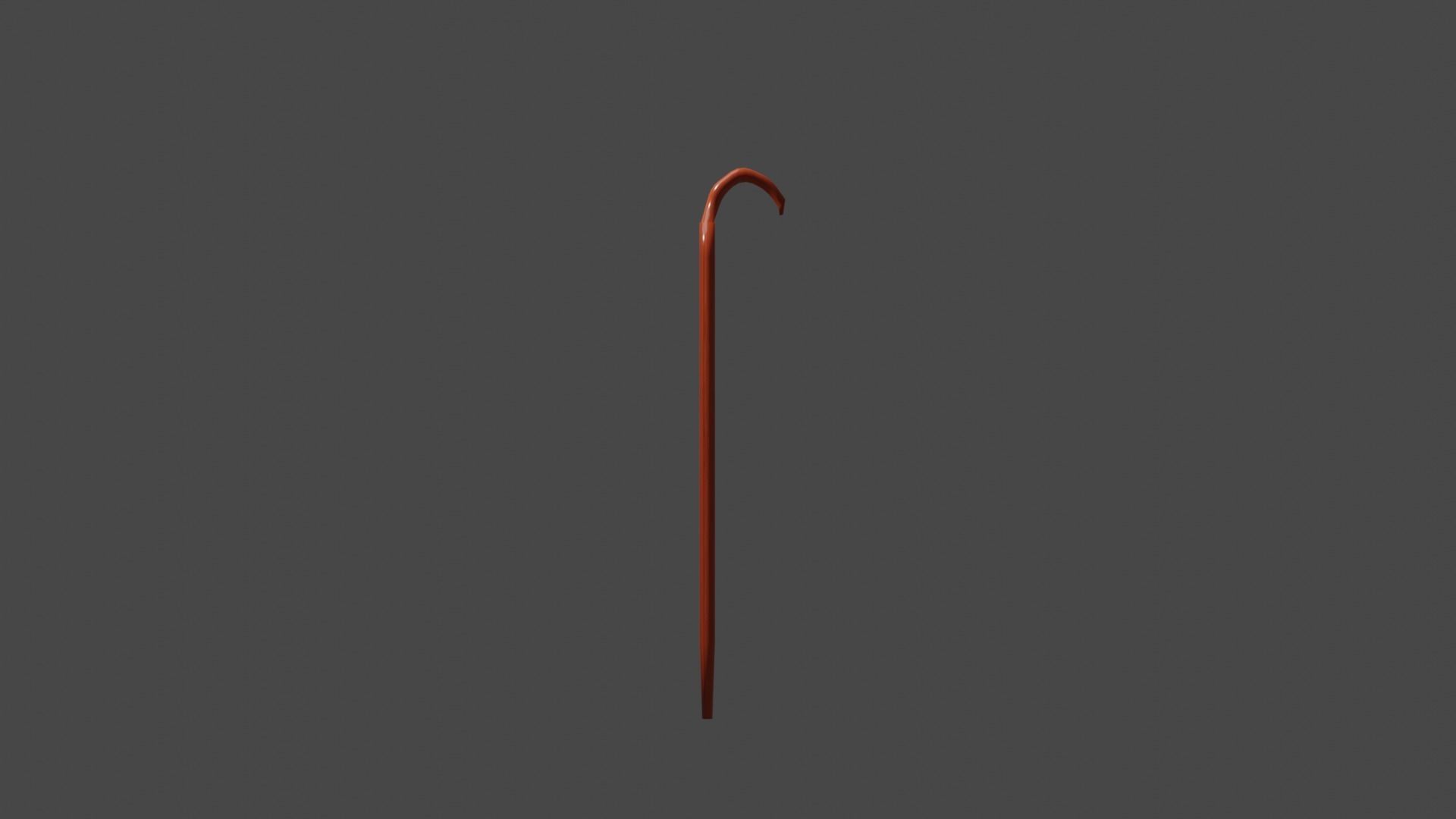 Wooden stick 3D model_2