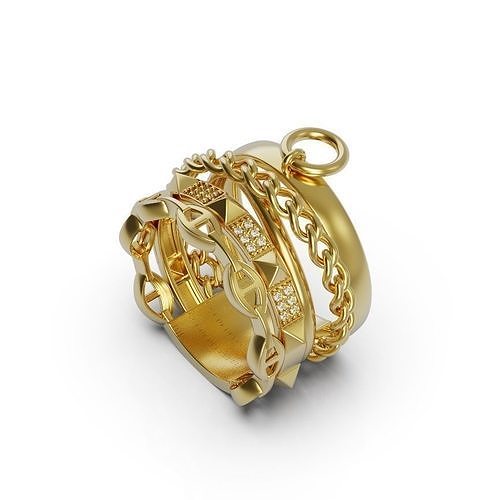 Diamond Ring HM 3D print model