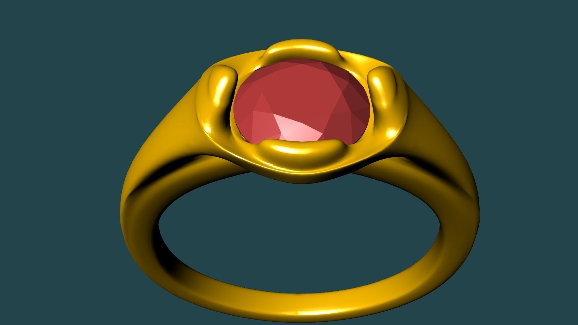 1 Carat Diamond Ring stl verified 3D print model_17