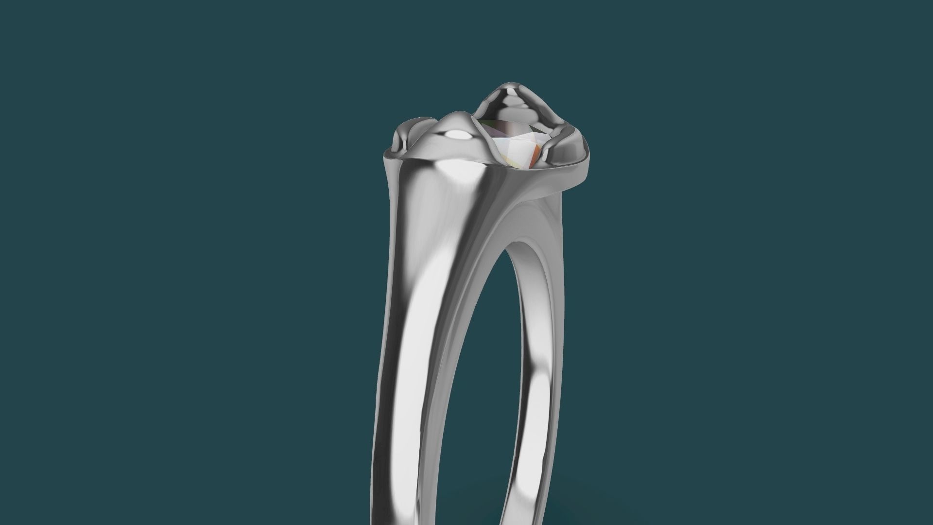 1 Carat Diamond Ring stl verified 3D print model_15