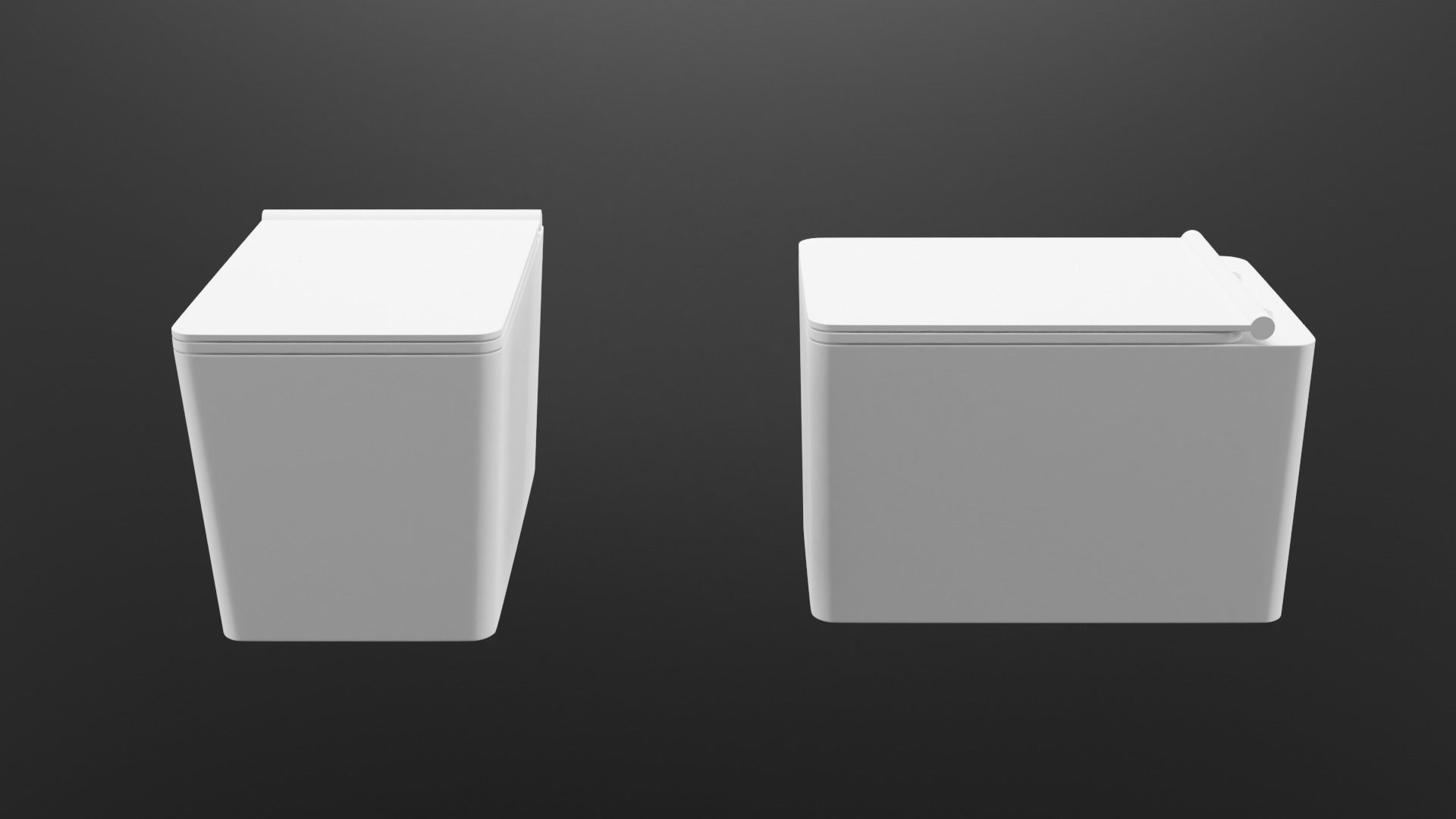 Bathroom  Low-poly 3D model_2