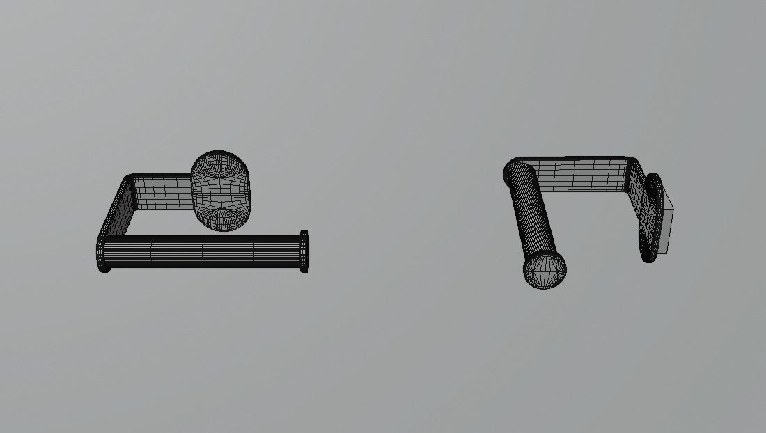 Bathroom  Low-poly 3D model_14