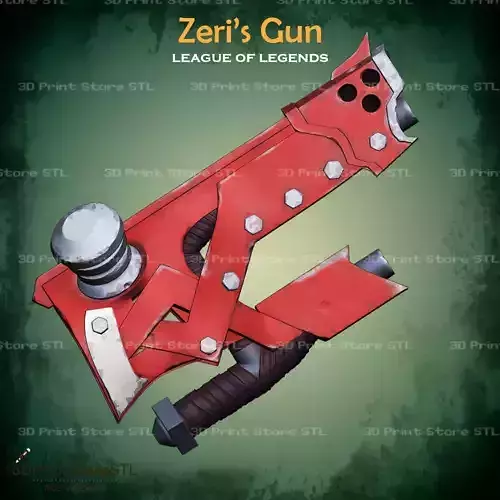 Zeri Gun Cosplay League of Legends - STL File 3D print model