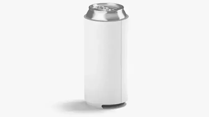 White Can Koozie 500 ml