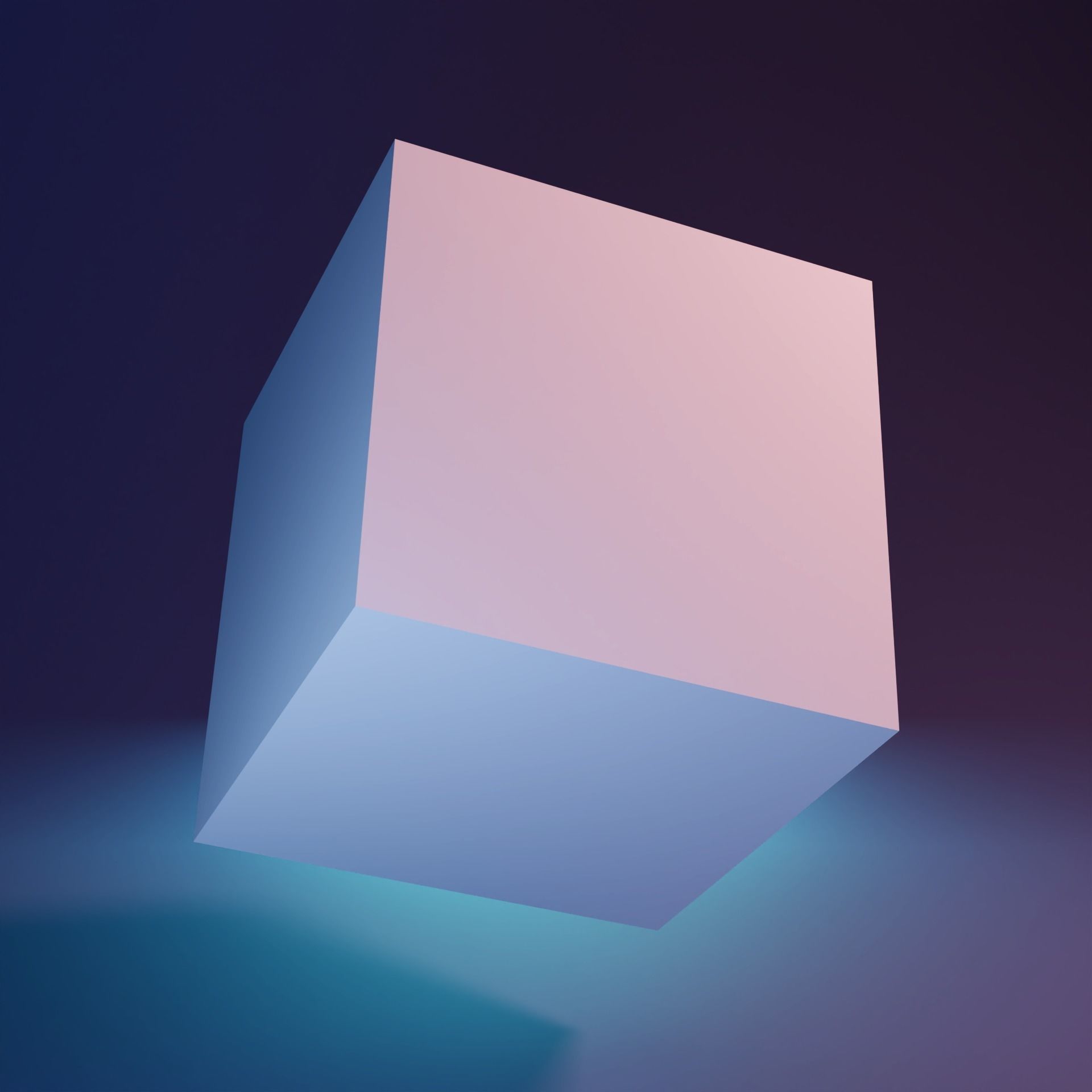 Default Cube Free low-poly 3D model_1