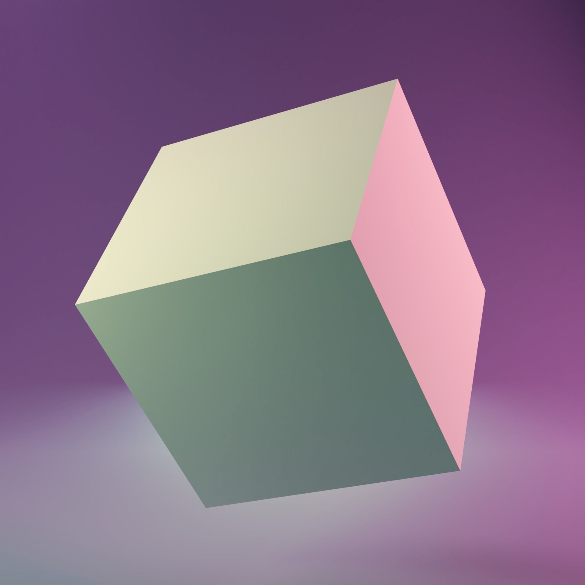 Default Cube Free low-poly 3D model_3