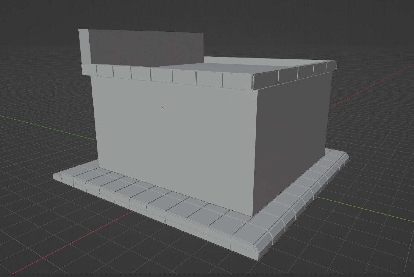 Stall shop Low-poly 3D model_6